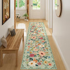 DUKINO 2x8 Runner Rug, Washable Runner Rug for Kitchen Non Slip, Green - Image 4