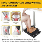 Adjustable Under Desk Foot Rest & Leg Rest Massage Office Footrest - Image 6