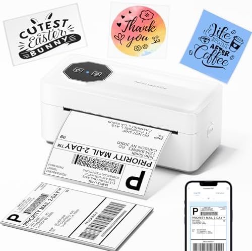 TATTMUSE Bluetooth Thermal Shipping Label Wireless 4x6 Label Printer by TATTMUSE