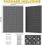 Ultrawall Metal Pegboard Panels, Pegboard Wall Organizer, Black Peg Boards - Image 2