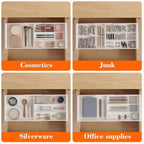 Briwooody 3 Pcs Hanging Sliding Drawer Tray with Adjustable Dividers - Image 7