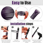 Tatuo 151 ft Braided Cable Sleeve Expandable Wire Sheathing(Purple) - Image 3