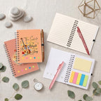 Sprial Notebooks with Pens Bulk, 48 Pack, 5.5 x 4.7 Inch, Rustic - Image 2