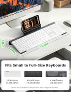 Vaydeer 2-in-1 Metal Keyboard Stand with Phone Stand for Desk - Image 5