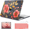 Mektron Case for 2026 MacBook Air 13-inch M5 Laptop A3449 with 13.6-inch Liquid Retina Display, 2025 2024 2022 M4/M3/M2 MacBook Air 13" Hard Shell Cover, Fit Model A3240 A3113 A2681, Floral C339 by Mektron