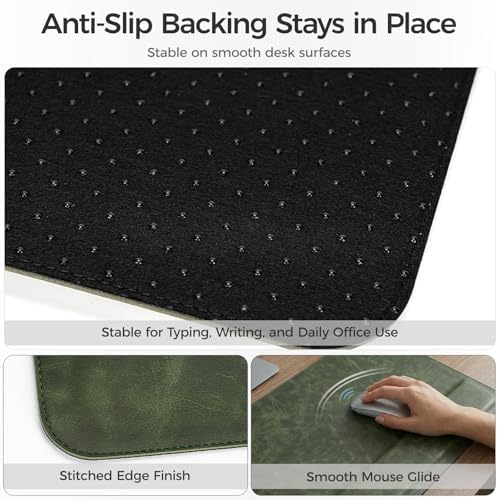 Magnetic Desk Mat System with Wrist Support 80×40cm, Premium Leather Desk Pad with Magnetic Accessories, Waterproof Non-Slip Desk Organizer for Office & Gaming - Image 6