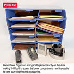 Ultimate Office TierDrop Riser Storage Base, Lifts Sorter 5 inches, 2 Slots - Image 2