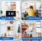 Magnetic White Board and Cork Board Combo 24" x 18" Aluminum Frame - Image 2