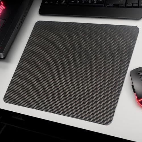 Multipurpose Carbon Fiber Mouse Pad - Hard, Thin, and Lightweight for Office, Gaming, and Daily Computer Use on Desk or Lap (Forged, Small) - Image 5