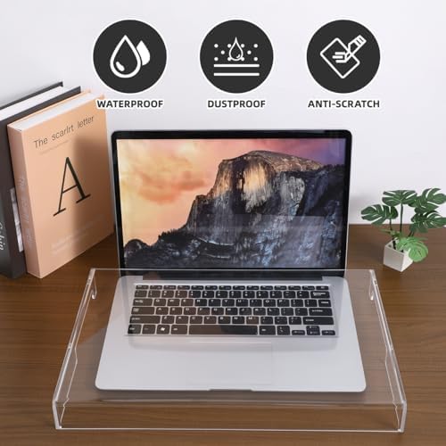 ABOOFAN Clear Acrylic Keyboard Dust Cover, Anti-Cat Waterproof Protective Case for Laptop & Mechanical Keyboards 15.74x10.43 Inch - Image 7