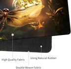 4 in 1 Mouse Pad Combo, Large Gaming Mouse Pad + Keyboard Wrist Support + Mouse Wrist Rest + Coaster, Table Pad 31.5 "x 11.8" with Memory Foam Ergonomic Wrist Pad Set, Dragonfly Under The Moon - Image 3
