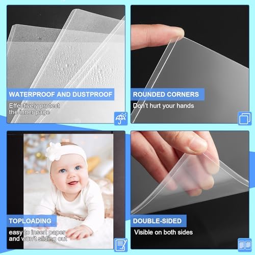Sherr 20 Pcs Rigid Poster Protectors 16 x 20 Inch, Clear PVC Sleeves - Image 4