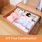 40Pcs Drawer Dividers, 14.96" x 2.76", Thin, DIY Plastic Drawer Separators, Large Adjustable Dresser Drawer Organizer for Clothes, Bedroom, Bathroom, Kitchen Cutlery, Desk, Office Storage - Image 3