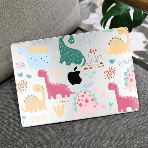 MEEgoodo for M5/M4/M3/M2 MacBook Air 15 inch Case 2026 2025 2024 2023, Case Fit Model (A3448/A3241/A3114/A2941) for MacBook Air 15.3 inch, Cute Dinosaurs - Image 6