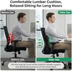 Lumbar Pillow for Car Seat and Office Chair, Classic Black - Image 5