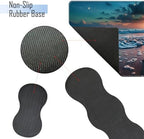 TGFEWYTJYJ Extended Gaming Mouse Pad,Memory Foam Ergonomic Keyboard Mouse Wrist Rest Support Set,Large Desk Mat with Stitched Edges,Non-Slip Base Mousepad Home Office,Sea Turtles - Image 3