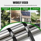Metal Zip Ties 300 Pack 12 Inch, 304 Stainless Steel 300LBS Heavy Duty Zip Ties Black - Self-Locking Cable Ties for Exhaust Wrap，Chain Link Fence Parts, Outdoor Farms,Pipes - Image 7