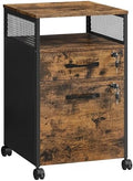 VASAGLE 2 Drawer File Cabinet with Lock, Rolling Printer Stand by VASAGLEbySONGMICSHOME