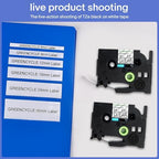 GREENCYCLE 10 Pack Compatible for Ptouch TZe-131 TZ-131 1/2" 12mm 0.47 inch Laminated Label Tapes Black on Clear Used in Ptouch PTD210 PT-D200 PTD600 D400 PTH110 Label Makers - Image 5