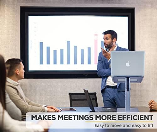 Adjustable Laptop Stand, Tall, Strong, Airflow, Suitable for 13.3-17.3 Inch Laptops, Lift Screen to Eye Level for Video Conferences - Image 4