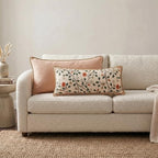 ISAENNE Designer Elegant Linen Throw Pillow Cover,Set of 2,28"x12"-Flora A - Image 7