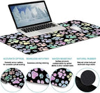LIMKRIAN Dog Paw Mouse Pad Set XXL Large Desk Mat Pad, Cute Office Decor - Image 4