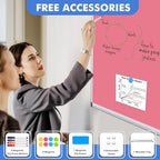 Double-Sided White Board Dry Erase Magnetic Whiteboard Wall 24x18 Pink - Image 5