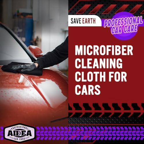 AIDEA Microfiber Cleaning Cloth Black 150PK,Cleaning Rags Shop Towel 12×12" - Image 4