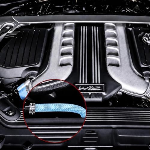 Automotive Wire Loom High Temperature Braided Wire Loom, Split-Sleeve Heat Resistant Wiring Loom Cord Cover for Harness Wires, Self-Wrapping Heavy Duty Cable Management Sky Blue (1/2"-30Feet) - Image 6