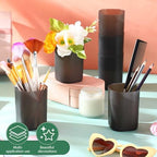 Sherr 50 Pack Black Pen Holders for Desk Pen Cups Bulk Pencil Organizer Makeup Brush Holder Matte Pencil Cups Ins Style for Office Home Back to School Supplies, 2.76 x 3.94 Inches - Image 3