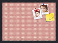 PinPix 22x16 inch Cork Bulletin Board. This Decorative Framed Pin Board Comes with Diamond Pattern in Pink and Beige Design and Satin Black. Ideal for Home, Office Decor or School (PinPix-290) by PinPixBulletinBoards