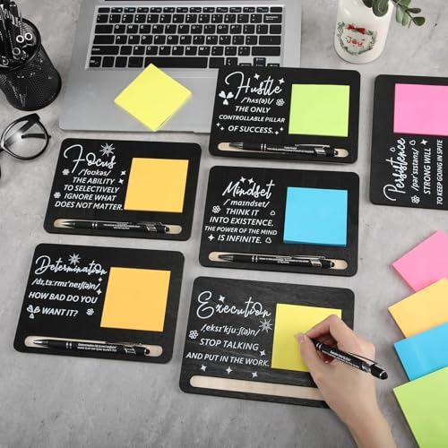 Kosiz 10 Set Wooden Sticky Note Holder Kit, Difference, Black - Image 4