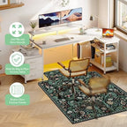 Office Chair Mat for Hardwood Floor & Tile Floor,48"X 60"-Convex Green - Image 4