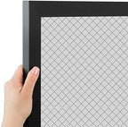 PinPix 14x14 inch Cork Bulletin Board. This Decorative Framed Pin Board Comes with Diamond Pattern in Grey Design and Satin Black. Ideal for Home, Office Decor or School (PinPix-126) - Image 2