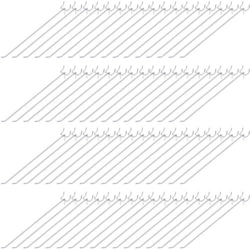 Shimeyao 100 Pcs Peg Board Hooks Stainless Steel Pegs,12 Inch,Silver by Shimeyao