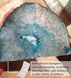 Agate Geode Bookends Heavy Duty Teal Crystal Stone Book Holders Decorative - Image 5