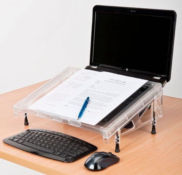 Microdesk Document Holder/Writing Surface (Compact), Transparent by ErgoVerse