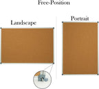 Lockways Large 60" x 36" Cork Board Bulletin Board Aluminium Frame - Image 3