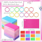 Ctosree 1440 Pcs Back to School Index Cards, 3 x 5 Inch, Neon Color - Image 2