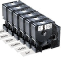 6X Replace for DYMO Rhino 5200 Industrial Flexible Nylon Labels 3/4'' White by Freshworld