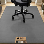 GORILLA GRIP Office Chair Mat for Hard Floors, Under Desk Rug, 58x46 Gray by GorillaGrip