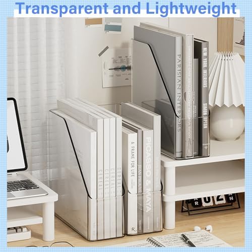 WRINGKIT 4 Pack Clear Magazine Holder, Vertical - Image 4