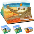 3D Time Piece Calendar, 2027 Desk Calendar With LED Light, 3d Tree Memo Pad Creative Desk Calendar, Christmas Gift for Colleague Friend, Desktop Decoration (Four Seasons) by Unknown