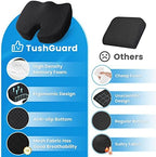 TushGuard Seat Cushion, Office Chair Cushions, Car Seat Cushion, Non-Slip Sciatica & Back Coccyx Tailbone Pain Relief Chair Pad for Computer Desk, Wheelchair, Driving (Black, X-Large) - Image 6