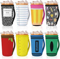 Silifine 8 Pcs Teacher Gifts Iced Coffee Sleeves, Pattern by SiliFine