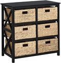 eHemco 3 Tier X-Side End Storage Cabinet, Black by eHemco
