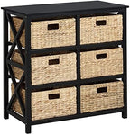 eHemco 3 Tier X-Side End Storage Cabinet, Black by eHemco