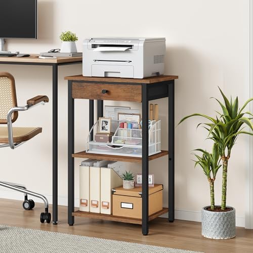 Gewudraw Printer Stand,3-Tier Printer Table for Home Office, Living Room - Image 3