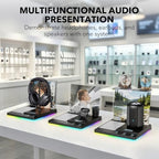 1Mii DemoStation B3+ Bluetooth Audio Demo Stand for Dual Headphones Display - Image 3