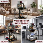 3D Printer Stand with Double-Layer Desk, Heavy Duty 3D Printing Table - Image 6